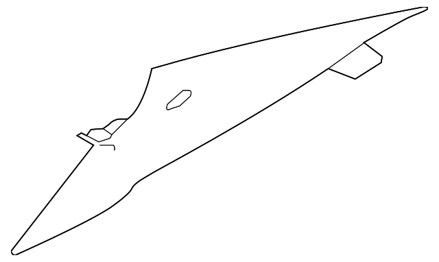 85850-3R170AYK Деталь REAR PILLAR TRIM, LEFT