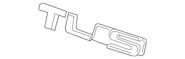 75722-SEP-A62 Деталь EMBLEM, RR. (TL & TYPE-S)