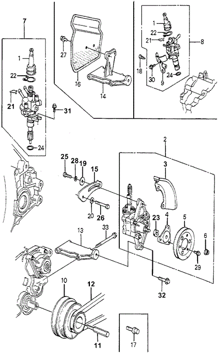 ENGINE/P.S. PUMP - SPEED SENSOR for 1981 Honda ACCORD SEDAN #1