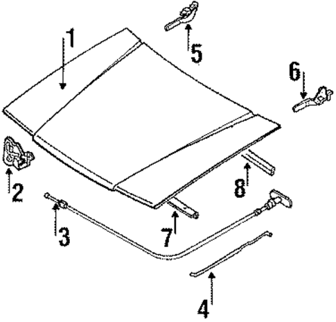 323 HOOD & COMPONENTS