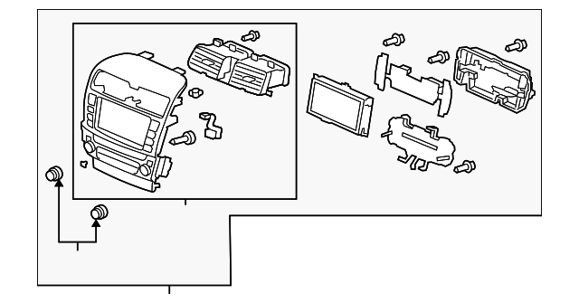 39054-SEC-L52ZB Деталь CONTROL ASSY., CENTER PANEL *YR349L* (WO