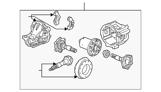 41200-PCZ-A01 Деталь CARRIER ASSY., RR. DIFFERENTIAL
