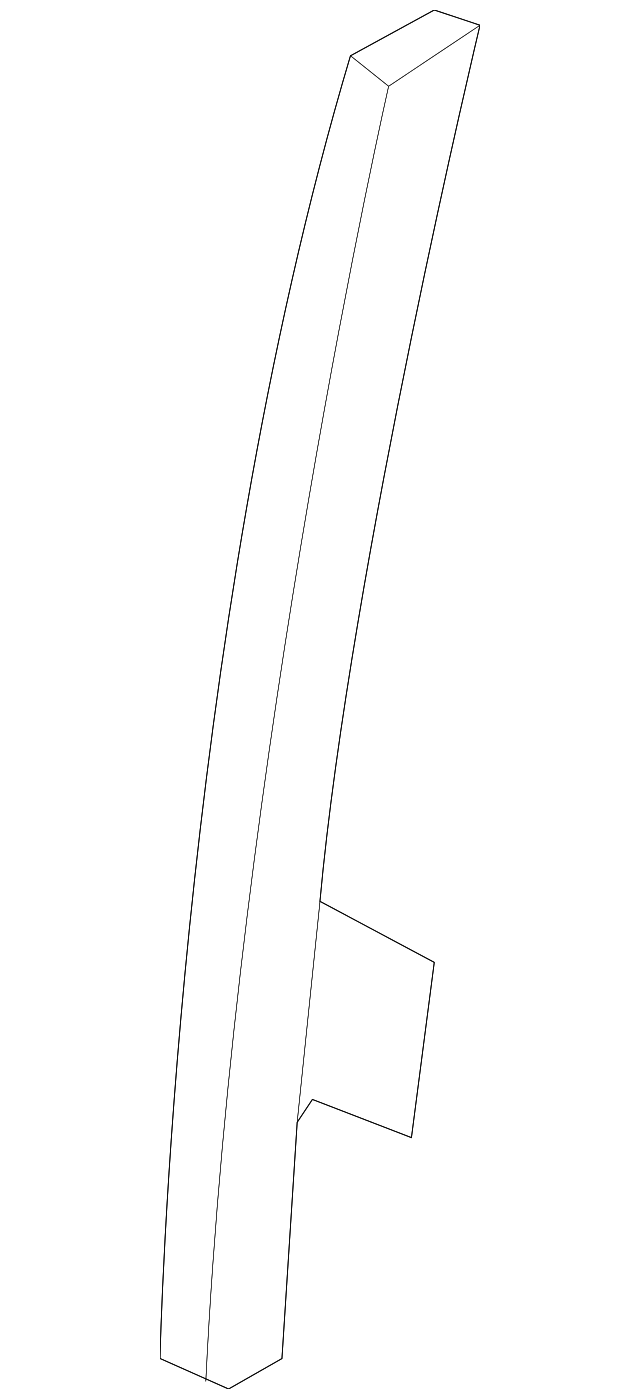 MR599942 Деталь SASH CHANNEL, RIGHT