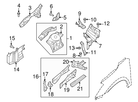 Altima STRUCTURAL COMPONENTS & RAILS