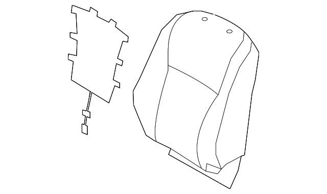 71073-48620-B0 Деталь SEAT BACK COVER