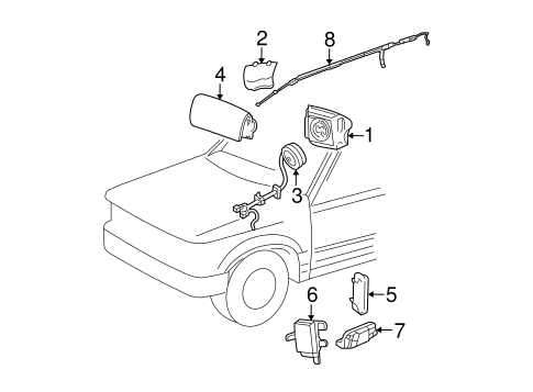 Tribute AIR BAG COMPONENTS 2
