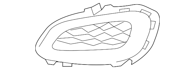 86523-1W200 Деталь LOWER GRILLE, LEFT