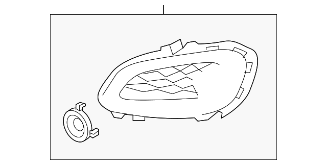 86583-1W200 Деталь LOWER GRILLE, LEFT