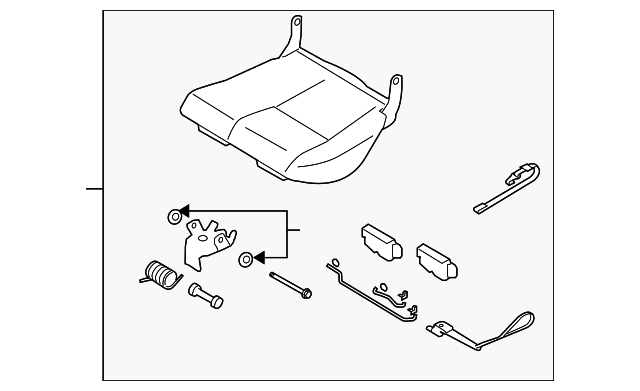 8710680J01 Деталь CUSHION ASSY, LEFT