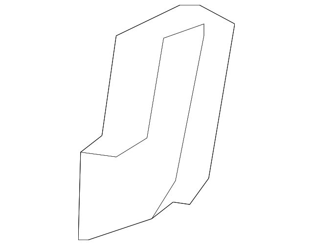 8767163J02P4Z Деталь INNER COVER, LEFT