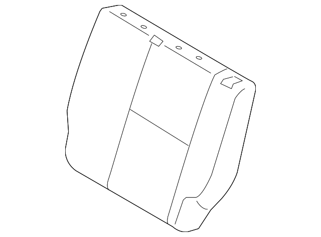 8788080JQ0CHP Деталь SEAT BACK COVER, LEFT