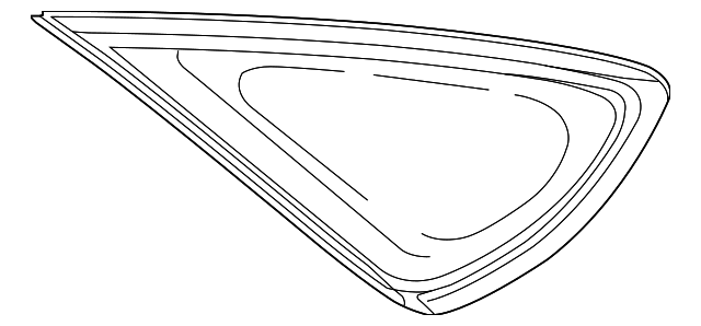 62720-07020 Деталь QUARTER GLASS, LEFT