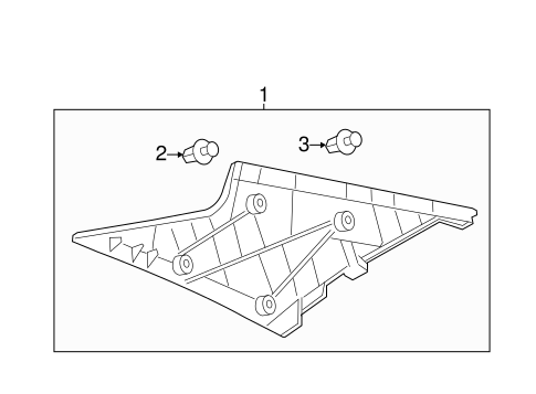 Camry INTERIOR TRIM - QUARTER PANELS