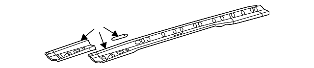 25879381 Деталь INNER RAIL, LEFT