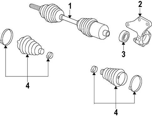 Altima AXLE SHAFTS & JOINTS