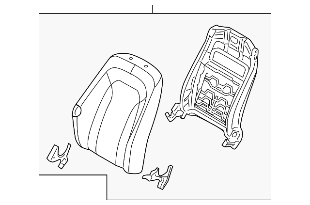 88404-2TAA0AWA Деталь SEAT BACK ASSY