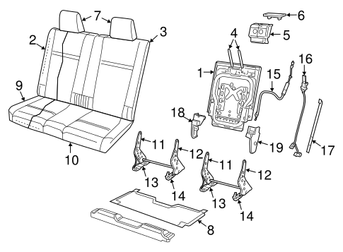 Journey REAR SEAT COMPONENTS 2
