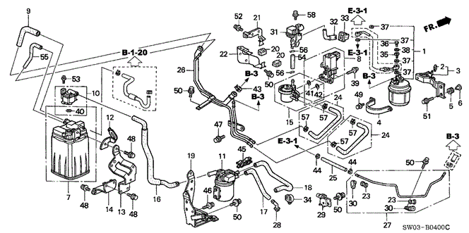 NSX CANISTER - FUEL STRAINER