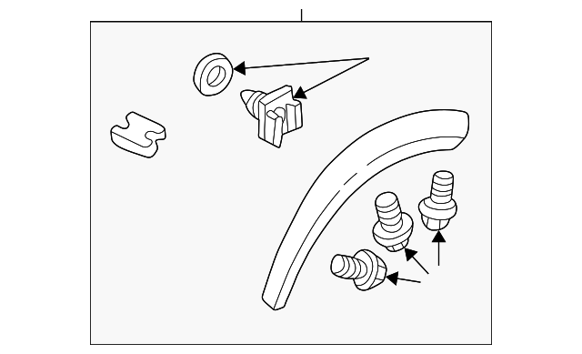 88951962 Деталь WHEEL OPNG MLDG, RIGHT