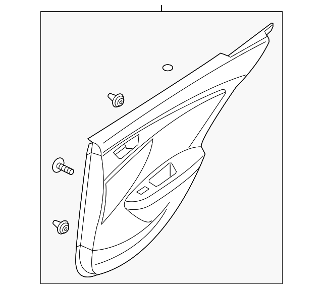 83308-2V000-RY Деталь DOOR TRIM PANEL, RIGHT