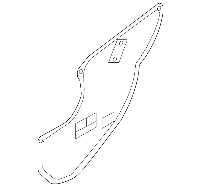 83392-2V000 Деталь WATER SHIELD, RIGHT