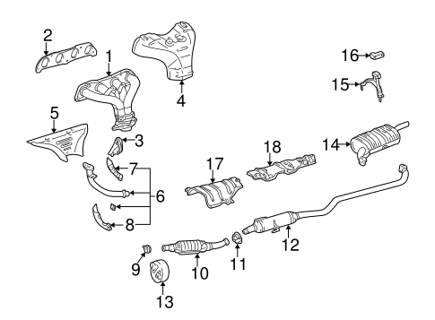 Corolla EXHAUST COMPONENTS