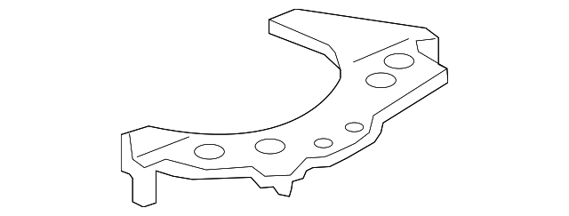 12316-0P010 Деталь LOWER BRACKET, LEFT