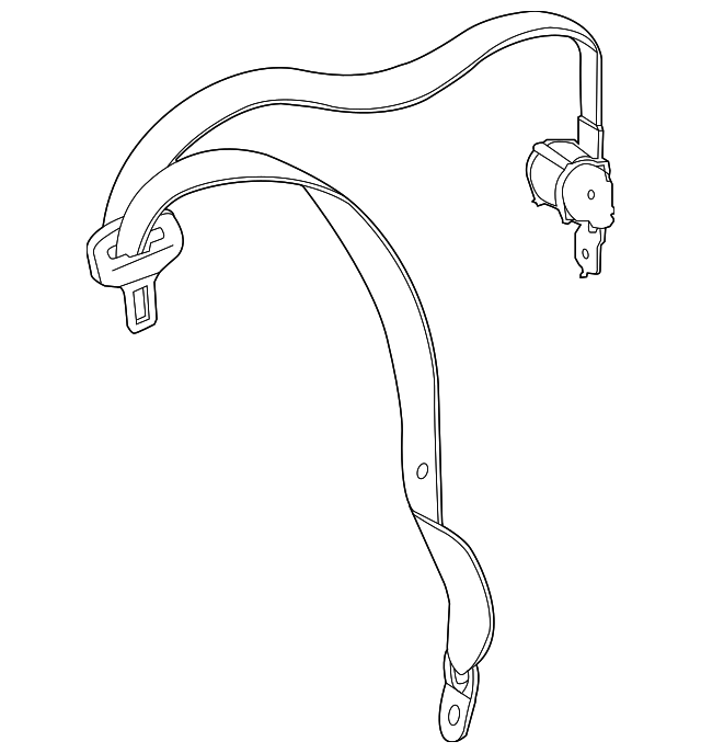 251-860-81-85-7F03 Деталь OUTER BELT, LEFT