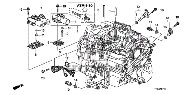 TRANSMISSION - AUTOMATIC/AT SOLENOID for 2009 Honda FIT #1