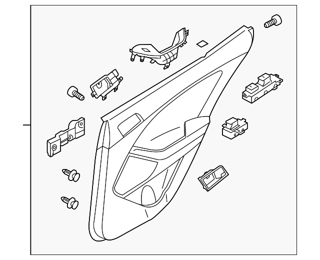 83302-2T470DA3 Деталь DOOR TRIM PANEL, RIGHT