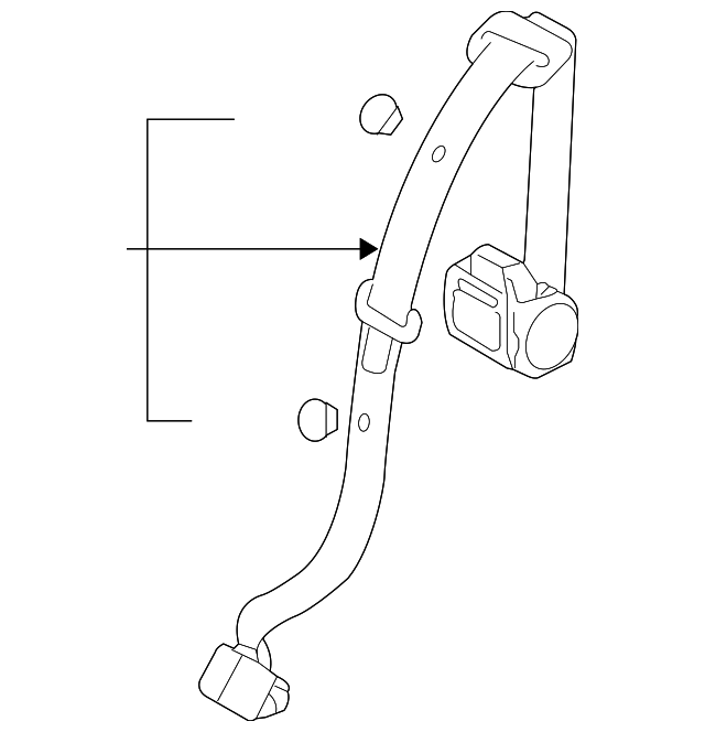 8P0-857-807-K-RMS Деталь CENTER SEAT BELT