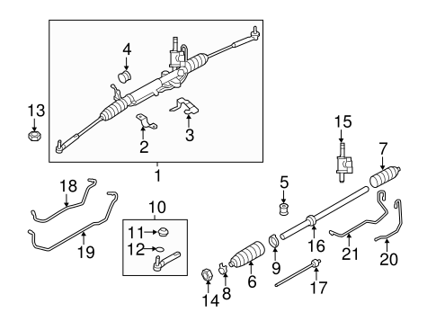 Impreza STEERING GEAR & LINKAGE 2