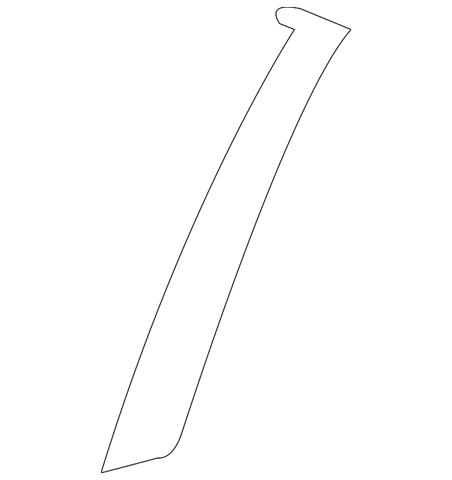 75928-02010 Деталь BLACK OUT TAPE, LEFT