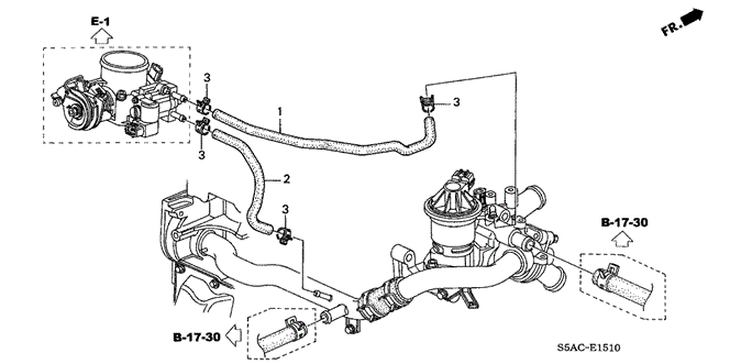 CIVIC SEDAN WATER HOSE (1)