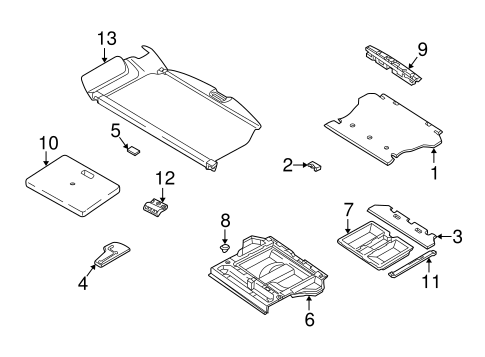 Santa Fe INTERIOR TRIM - REAR BODY
