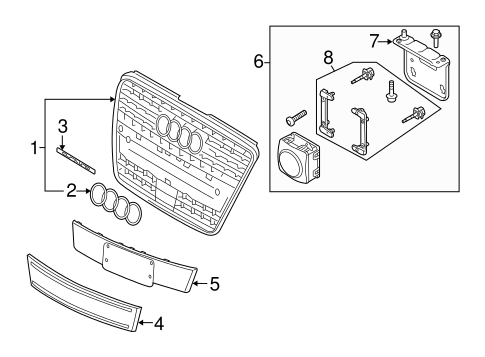 Q7 GRILLE & COMPONENTS