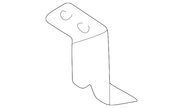 86570-3E000 Деталь BUMPER GUARD LOWER BRACKET, LEFT