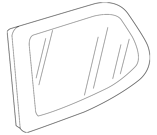 5K6-845-041-G-NVB Деталь QUARTER GLASS, LEFT
