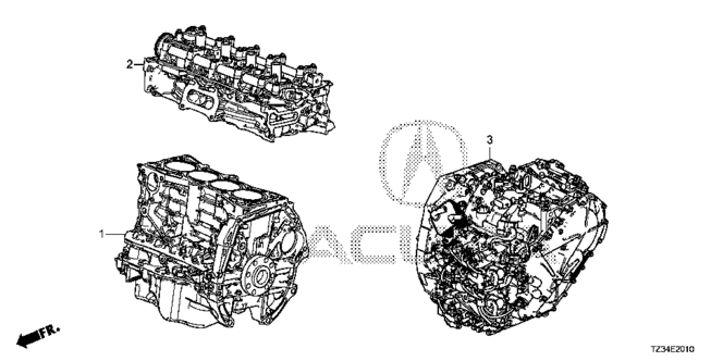 TLX ENGINE ASSY. - TRANSMISSION ASSY. (1)