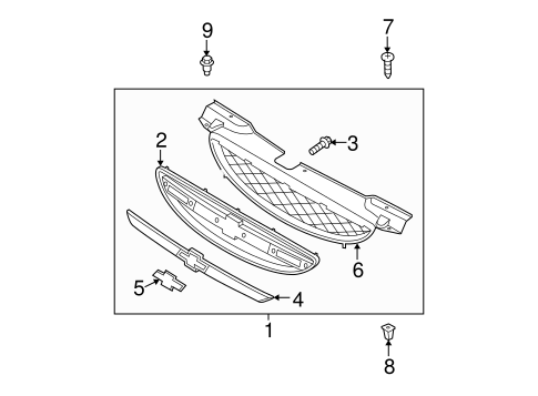 Aveo GRILLE & COMPONENTS