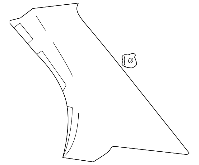 85850-2D000-OI Деталь UPPER QTR TRIM, LEFT