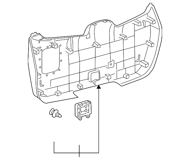 64780-0E040-B0 Деталь LOWER TRIM PANEL