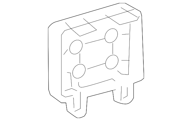 69321-0E040-B0 Деталь LOWER TRIM PANEL HOLE COVER