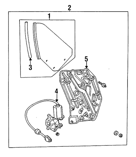 Cabriolet GLASS & HARDWARE