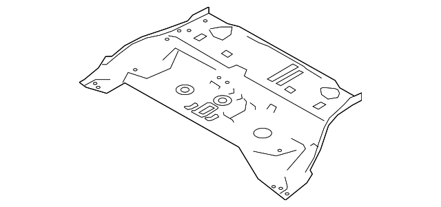 6151257L00 Деталь CENTER FLOOR PAN