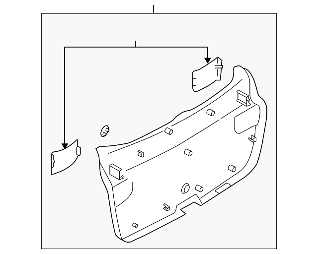 GM9E-68-960D-72 Деталь LOWER TRIM PANEL