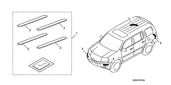 ACCESSORIES/BUMPER CORNER PROTECTOR for 2010 Honda RIDGELINE #1