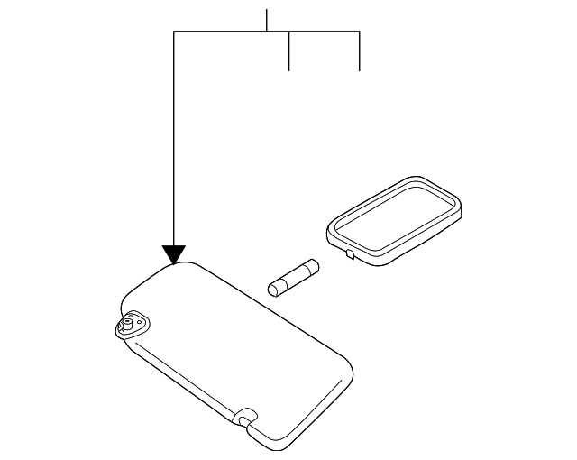 96400-CA01B Деталь SUNVISOR, RIGHT