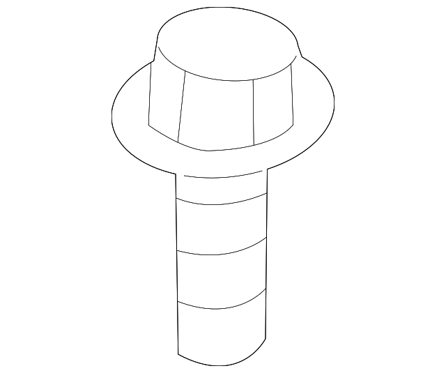 KD4657811 Деталь OUTER BELT ASSY UPPER BOLT, LEFT