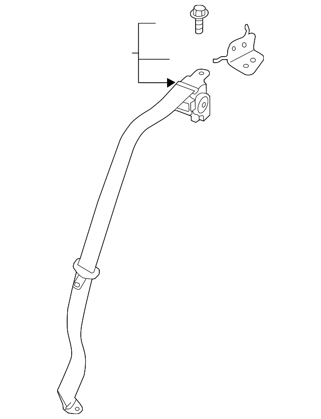 KDY5-57-730-01 Деталь OUTER BELT ASSY, RIGHT